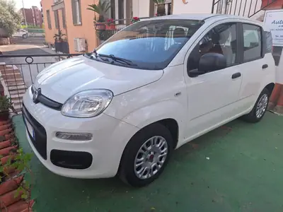 Fiat Panda bianca nel piazzale