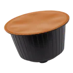 Capsula Dolce Gusto, nera con il coperchio color rame