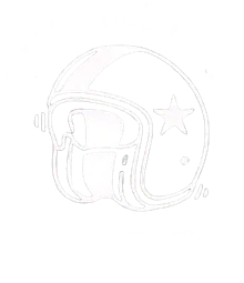 Il logo: un casco jet con la stella, la scritta ad arco, «Protect your head» e la firma Barsi