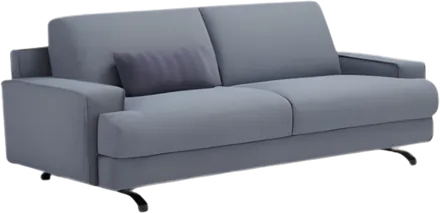 Divano letto grigio a due posti